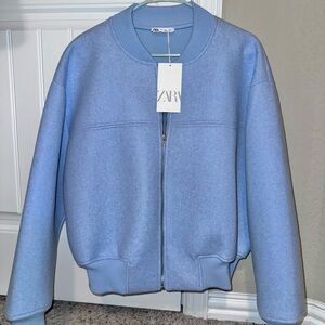 Zara Soft Neoprene Effect Bomber - Large Size
New with tag